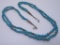 MORENCI TURQUOISE NECKLACE STERLING SILVER BEADS