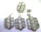 STS STERLING SILVER NECKLACE EARRING & RING SET