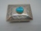 T MOORE TURQUOISE BOX STERLING SILVER TRINKET PILL