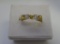 CANARY YELLOW & WHITE DIAMOND BAND RING 14K GOLD