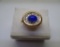 BLUE STAR SAPPHIRE DIAMOND RING 14K GOLD