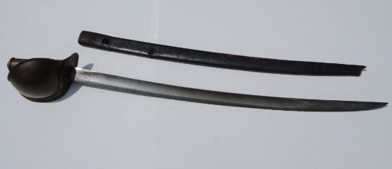 US NAVY CUTLASS SWORD M1860 w SCABBARD 1862 D.R.