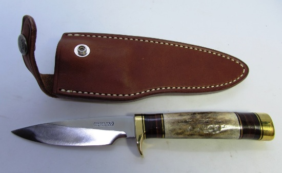 RANDALL 26 PATHFINDER KNIFE STAG LEATHER GRIP