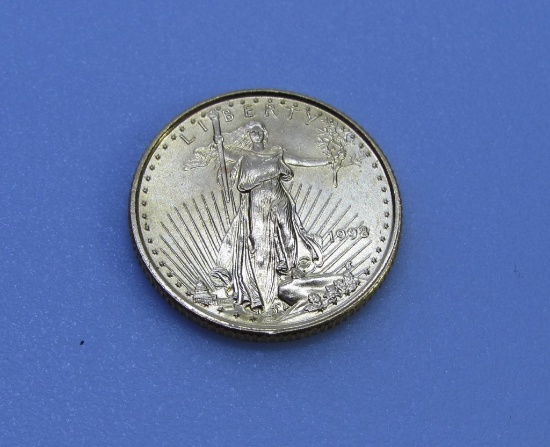 1998 GOLD 5 DOLLAR COIN LIBERTY EAGLE UNC