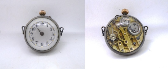 ANTIQUE SKELETON BALL PENDANT WATCH LEVER SET