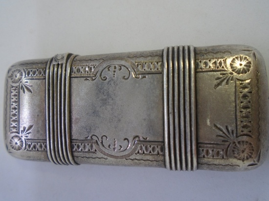 MATCH SAFE VESTA STERLING SILVER BOX CASE