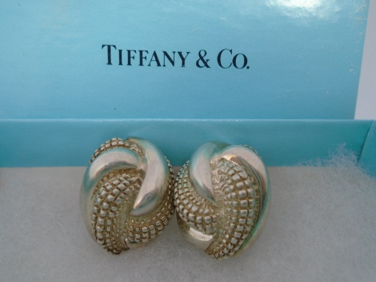 TIFFANY & CO EARRINGS STERLING SILVER CLIP
