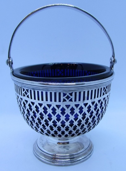 TIFFANY & CO BASKET COBALT STERLING SILVER