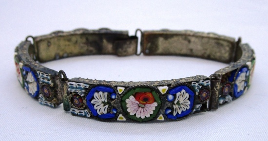 MICRO MOSAIC BRACELET ITALY MILLEFIORI MURANO