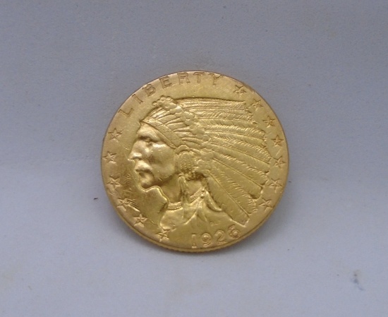 1926 US 2 1/2 DOLLAR GOLD COIN INDIAN