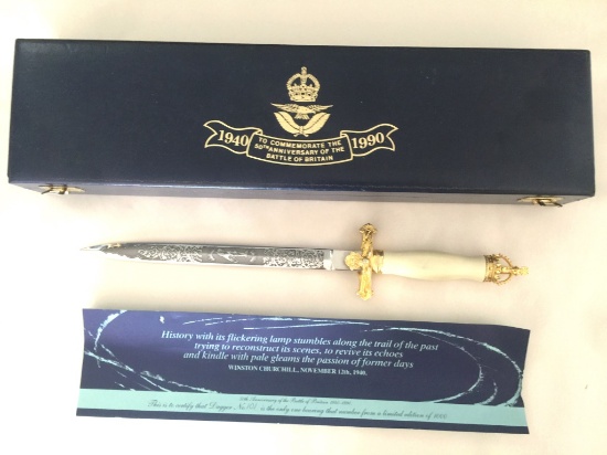 WWII BATTLE OF BRITAIN 50TH COMMEMORATIVE DAGGER