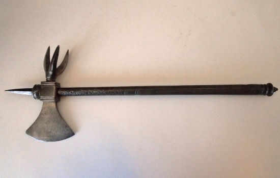 MEDIEVAL STYLE WROUGHT IRON AXE BATTLE UNKNOWN
