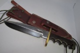 RANDALL STAINLESS #14 ATTACK KNIFE LEATHER SHEATH