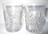 RARE EARLY SIGNED HAWKES CUT CRYSTAL GLASSES