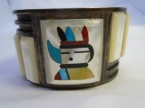 MT PANTEAH ZUNI CUFF BRACELET STERLING SILVER