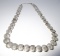 NAVAJO PEARLS BENCH BEAD NECKLACE STERLING SILVER