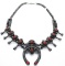 BARBARA HEMSTREET CORAL SQUASH BLOSSOM NECKLACE