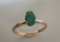 GENUINE EMERALD RING 10K GOLD SIZE 8