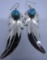 MCCRAY TURQUOISE EARRINGS STERLING SILVER