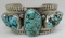 MARK CHEE TURQUOISE CUFF BRACELET STERLING SILVER