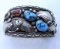 EDSITTY NAVAJO TURQUOISE CORAL STERLING BRACELET