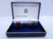 830 STERLING SILVER AMBER CUFFLINKS SWEDEN LNKS