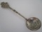 1858 BRAZIL 1000 REIS SILVER COIN SPOON STERLING