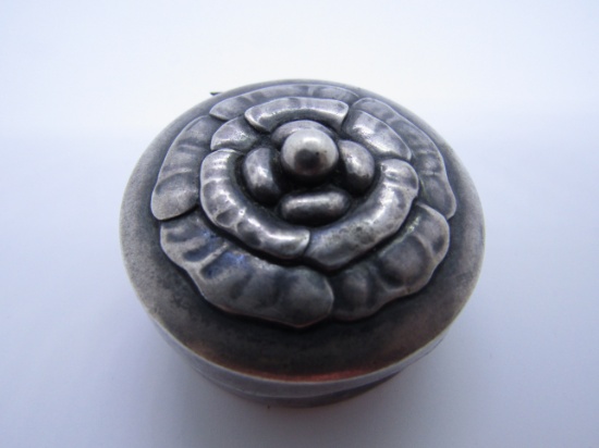 GEORG JENSEN PILL BOX STERLING SILVER 143 F