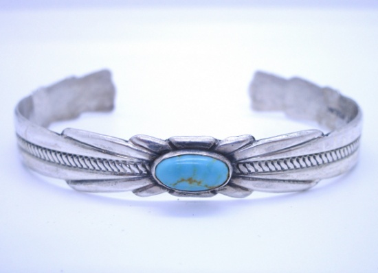 BELL TRADING TURQUOISE BRACELET STERLING SILVER