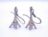 EIFFEL TOWER EARRINGS STERLING SILVER