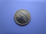 1907 LIBERTY GOLD 2 1/2 DOLLAR COIN.