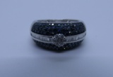 2CT LEVIAN BLUE & WHITE DIAMOND RING WHITE GOLD