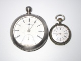 2 ANTIQUE STERLING SILVER POCKETWATCHES