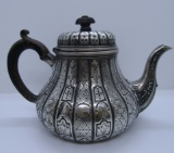 JOHN HUNT & ROSKELL TEAPOT STERLING SILVER 1854