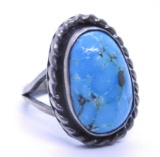 RN NIETO TURQUOISE RING STERLING SILVER