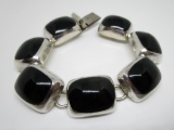 ONYX BRACELET STERLING SILVER MEXICO 925