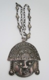 MRT PERU NECKLACE STERLING SILVER INCA PERUVIAN