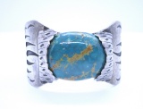 TURQUOISE CUFF STERLING SILVER BEAR CLAW SANTARITA