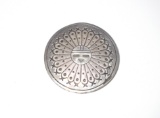 JOE DELGARITO SUNFACE PIN STERING SILVER BROOCH