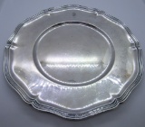 476G PLATTER STERLING SILVER DISH W ENGRAVED CREST