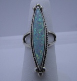 TED OTT OPAL RING STERLING SILVER