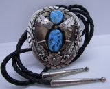 CHEE BOLO TIE NECKLACE BEAR CLAW STERLING SILVER