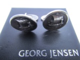 GEORG JENSEN #50 CUFFLINKS STERLING SILVER DENMARK