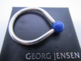 GEORG JENSEN 432C KEYRING STERLING SILVER W BOX