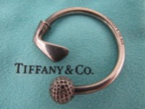 TIFFANY & CO GOLF CLUB KEY RING STERLING SILVER