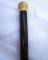 CARVED FOSSIL WOOD CANE WALKING STICK ANTIQUE