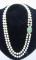 JADE 18K GOLD & 2 STRAND 7MM PEARL NECKLACE