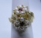 RUBY PEARL RING 14K YELLOW GOLD SIZE 5 1/2