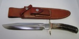 RANDALL #1-8 KNIFE STAG LEATHER SHEATH STAINLESS