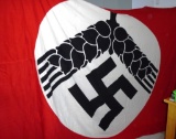 HUGE GERMAN WWII RAD FLAG FAHNENRICHTER